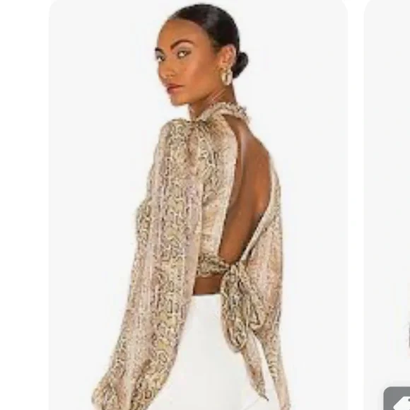 ROCOCO SAND Rhea Mini Skirt set in Snake Multi - Picture 4 of 16